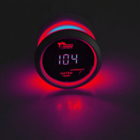 ESUPPORT Car 2" 52mm Digital Water Temp Gauge Red LED Fahrenheit F...