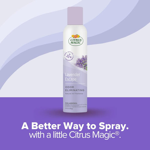 Citrus Magic, Lavender Escape, Natural Odor Eliminating Air Freshener Spray, 3-Ounce, 3 Fl Oz (Pack of 3), 3 Count...