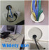 12 Pack 2 Inch Black Desk Grommet Kit Wire Cable Hole Cover Organizer Plastic Cover for Office Cord Management (Black)...