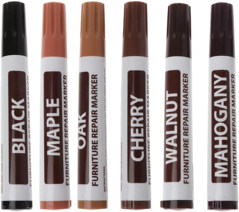 Brown Furniture Repair Wood Cabinet Floor Touch Up Markers Scratch Filler Remover - Mahogany,Wood Polish and Care...