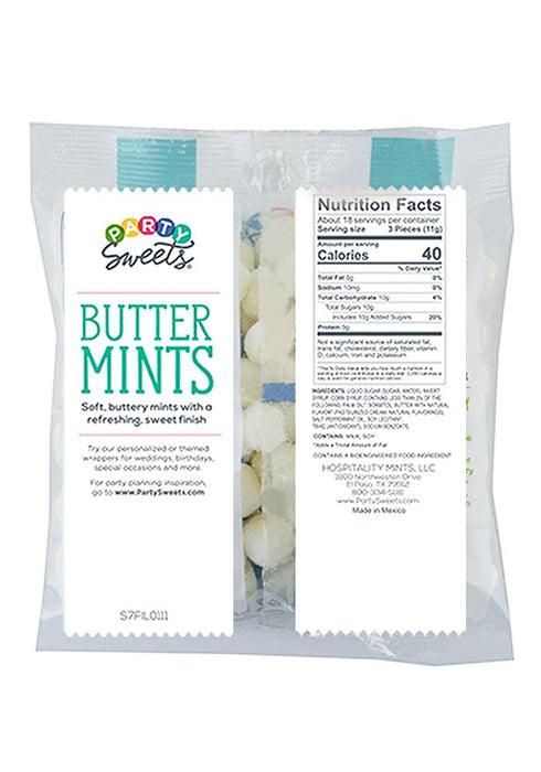 Party Sweets White Buttermints, 14 Ounce, Appx. 100 pieces from Hospitality Mints...