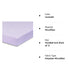 Everyday Kids Fitted Crib Sheet, 100% Soft Breathable Microfiber Baby Sheet, Fits Standard Size Crib Mattress 28in x 52in, Purple Nursery Sheet...