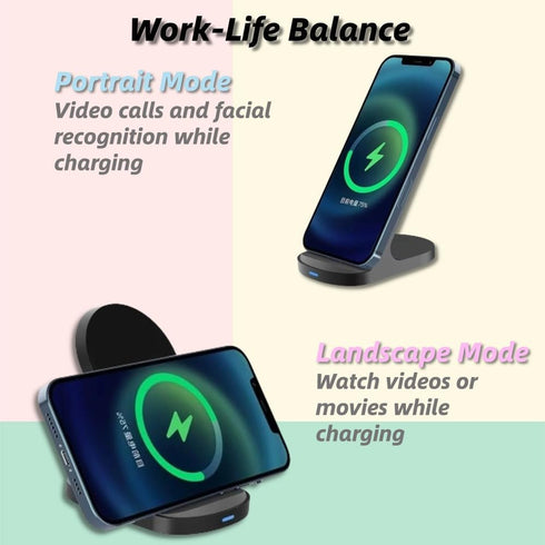 15W Fast Wireless Charger 10W Wireless Charging Stand Compatible with iPhone 14 13 12 11 Pro XR XS 8 Plus Galaxy S22 S21 S20 Note 20 10 Google LG...