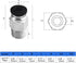 10Pack 1/8" NPT Male Thread 4mm Pneumatic Push-to-Connect-Fittings Air Fittings PC4-N1...