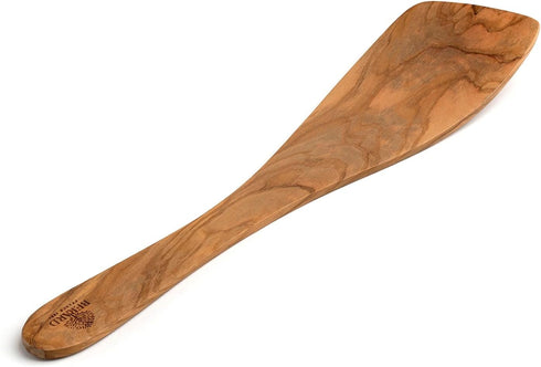 Berard 66475 French Olive-Wood Handcrafted Curved Spatula, Brown...