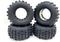 KTBL18 4pcs MT BBS Tires Tyre (83x40mm) Rubber x4 for 1/16 1/18 Scale Off Road Buggy/Truggy Truck KYOSHO Tamiya LOSI WPL WLTOYS VRX FMS FSR AXIAL ...