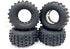 KTBL18 4pcs MT BBS Tires Tyre (83x40mm) Rubber x4 for 1/16 1/18 Scale Off Road Buggy/Truggy Truck KYOSHO Tamiya LOSI WPL WLTOYS VRX FMS FSR AXIAL ...