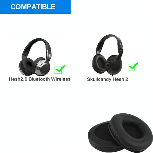 Skullcandy Replacement Ear Pads Hesh 2 Replacement Ear Pads Ear Cushions Ear Cups Ear Cover Earpad Repair Parts for Skullcandy Hesh2.0 Bluetooth W...