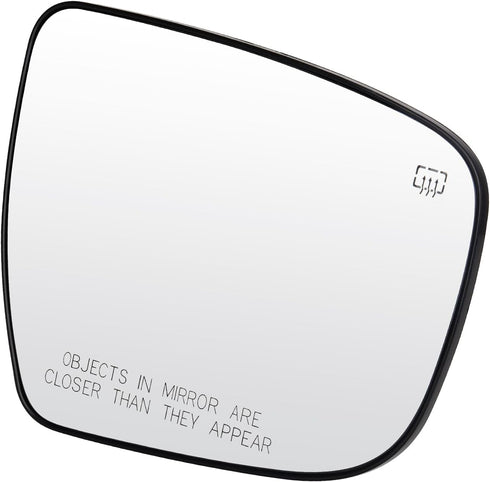 Passenger Side Mirror Glass Replacement for2014 2015 2016 2017 2018 Rogue Right Side Heated Mirror Replace 963654BA1A...
