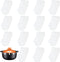 15 PACK Dutch Oven Lid Protector Clips, Replacement Plastic Pan Clips for Stacking Cookware Protectors, Plastic Bumpers for Display and Storage, a...