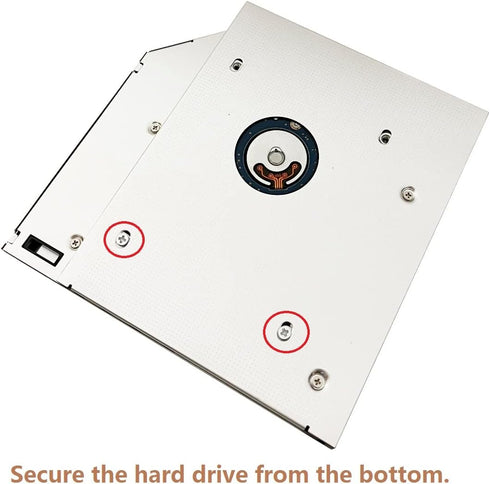 DY-tech 2nd Hard Drive HDD SSD Optical Bay Caddy Frame Tray for ASUS X555L X555LA K555L Q551L R554L R556L GUC0N...