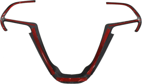 X AUTOHAUX ABS Plastic Carbon Fiber Pattern Black Interior Steering Wheel Cover Trim for Jeep Cherokee KL Grand Cherokee 2014-2020 Inner Decoratio...