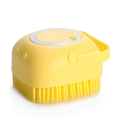 Pet Bath Brush Dog Scrubber for Bath Pet Shampoo Brush Dog Bathing Brush Pet Bubble Brush with Silicone Loop Handle for Long Short Haired Dogs and...