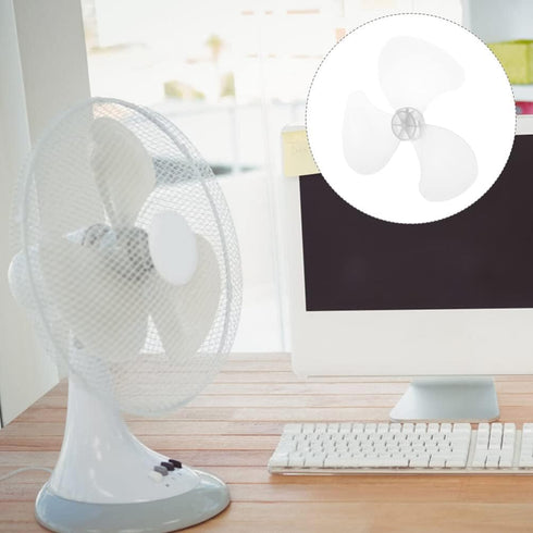HOMSFOU Fan Replacement Fan Blades Replacement for 14 inch and 16 inch fan Universal Plastic 3 Leaves Fan Cover Electric Fan Leaves for Floor Tabl...