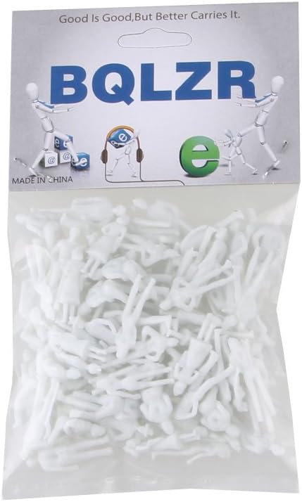 BQLZR White Unpainted Architectural 1:75 Scale Model Figures for Placed on Cakes, Railway Models, Building models, Dioramas,6 Types of poses,Make ...