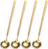4 PCS 6.7 Inches Coffee/ Tea Spoons Long Handle, Gold, Ice Tea, Espresso Stainless Steel Long Spoons for Stirring...