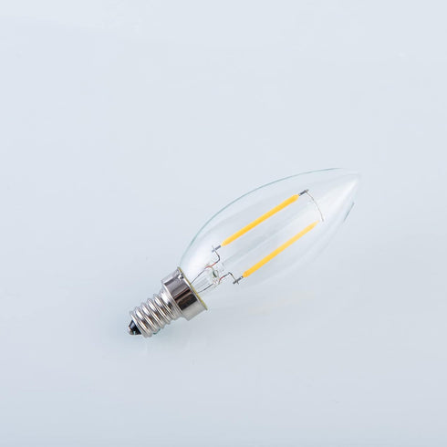 12V Candelabra LED Light Bulb Low Voltage 25 watt Equivalent, 12V LED Bulb E12 3000K 24volt Candelabra Light Bulbs for RV, 6 Pack...