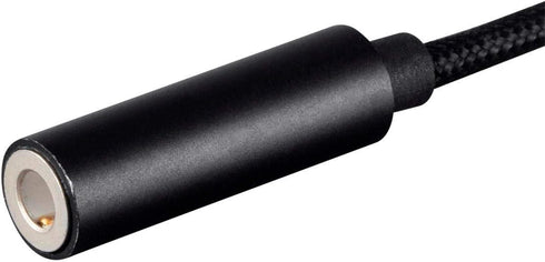 Monoprice MFi Certified Lightning to 3.5mm Jack Audio Adapter - Nylon Braided, Black...