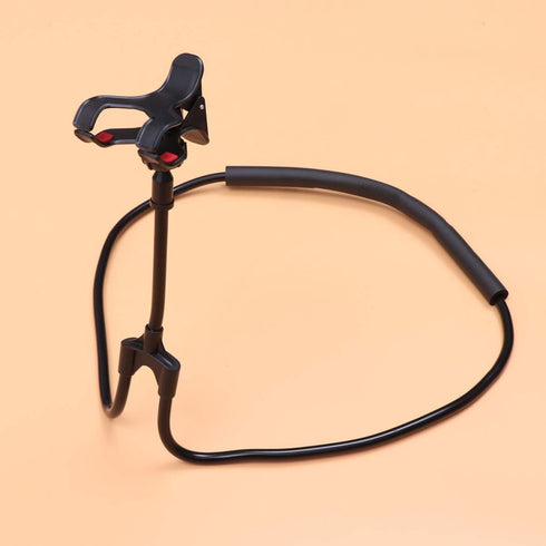 LIFKOME Phone Stand Hanging Mobile Home Phone U-Shape Flexible Universal Men Person Bracket Lazy Mount U Use and Desktop for Shape Stand Black Hol...