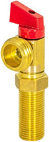 Eastman Brass Outlet Box Red Handle Washing Machine Valve, 1/2 Inch MIP x 3/4 Inch MHT, Quarter Turn Ball Valve, Hot Water Applications, 60280...