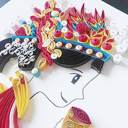 ODETOJOY 5mm Gradient Quilling Paper Strips - 840pcs in Chromatic Crescendo Multicolor Ramps - Perfect for Paper Filigree Crafts and DIY Projects...