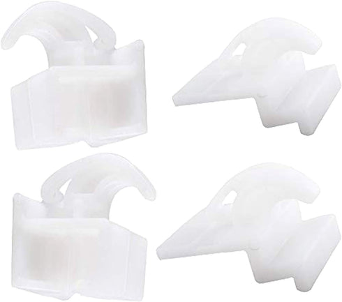 3051162 Front (2 pack) and 3051163 Rear (2 pack) Drawer Glide, Replace 3131687 PS434226 AP2121517 305136118 3012698 08067766, Compatible With Kenmore, Electrolux, Frigidaire