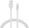 XYS-L4604F Charge and Sync USB to Lightning Flat Cable, 4 Ft. (White)...