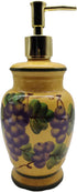 Tuscany Grape Hand Painted Ceramic Collection by ACK (Soap Dispenser)...