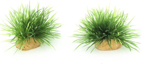 AQUA KT Aquarium Landscape Foreground Grass Seaweed Green Plants for Marine Freshwater Fish Tank Decoration, Pack of 10...