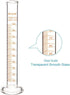 StonyLab 2-Pack 100ml Borosilicate Glass Graduated Cylinder Measuring Cylinder...