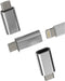 Lightning Female to Micro USB Male Charging Adapter(3pack)for Galaxy S7 Active S6 Edge Nexus 5 LG Android Charger Power Converter for Iphone 7 8 P...