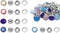 JAUEIVR Snap Fasteners - 100 Sets 10mm Pearl Prong Snap Buttons for Sewing Crafting, 5 Colors...