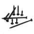 #8 x 2-3/4" Wood Screw Black Phosphate Coated Stainless Flat Truss Head Fast Self Tapping Drywall Screws, Coarse Thread, Phillips Drive, 50 PCS...