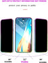 Privacy Screen Protector for iPhone 12/Phone 12 pro Tempered Glass Electroplated Color Edge Anti-spy Tempered Film 6.1 Inch...
