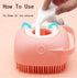 Silicone Massage Bath Brush for Pets (Blue)...