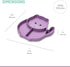 melii Divided Silicone Suction Plate - 100% Silicone, for Baby + Toddlers – BPA Free, Dishwasher & Microwave Safe (Cat)...