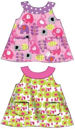 McCall Pattern Company M6912 Infants Reversible Top Dresses Bloomers and Pants, Size YA5...