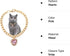Cat Necklace Collar with Heart Rhinestone Pendant, Lightweight Adjustable Shine Diamond Cute Girl Wedding Birthday Party Pet Necklace Costume Acce...