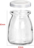 KAMOTA Glass Yogurt/Pudding Jars With PE Lids, Ideal for Jam, Honey, Wedding Favors, Shower Favors 40 PACK 4 oz Clear, (150ml)...