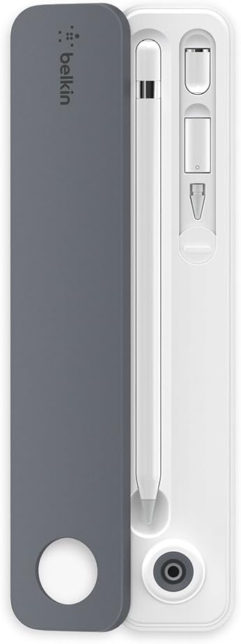 Belkin Pencil Case for Apple Pencil 1st?Gen – Compact Pouch for Apple Pencil Accessories, Tips, Cap Storage – Compatible with iPad (Pro, Air, Mini...