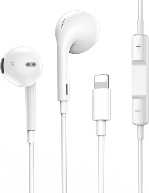 Earbuds Wired Headphones with HiFi Stereo, Clear Calls, Nosie Reduction Built-in Microphone & Volume Control Headsets Compatible with iPhone 14/13...