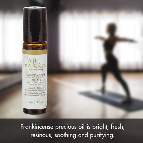 Ellia Frankincense Essential Oil Roll-On | 10ml, 100% Pure, Therapeutic Grade, Clear (ARM-EO10ROFRK)...