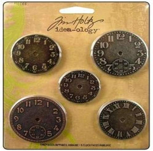 Metal Timepieces by Tim Holtz Idea-ology, 5 per Pack, Various Sizes, Antique Finishes, TH92831...