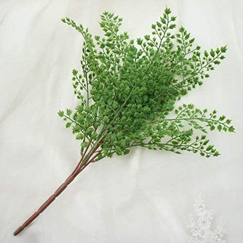 18" Artificial Soft Plastic Fern - Package of 3 (Maidenhair)...