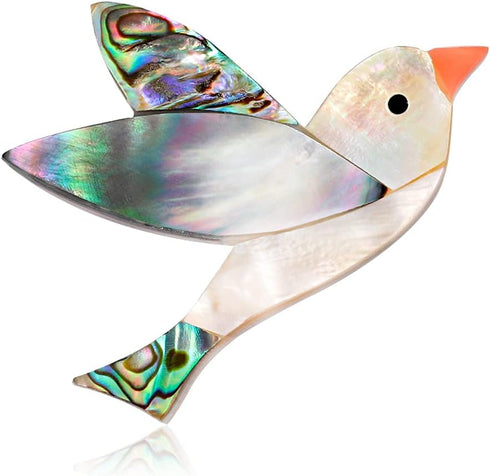 Shell Bird Brooch Pin for Women Girls Fashion Cute Abalone shells Animal Lapel Pins Cute Dress Accessories Birthday Christmas Anniversary Jewelry ...