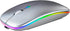 Wireless Bluetooth Mouse,LED Rechargeable Silent Slim Laptop Mouse,Portable(BT5.2+USB Receiver) Dual Mode Computer Mouse for Laptop,Desktop Comput...