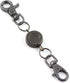 1PCS Retractable Key Chain with Hook Zinc Alloy High Resilient Anti-lose Stretch Key Ring Holder Tool Telescopic Rope Black...