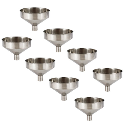 Cosmos Pack of 8 Stainless Steel Mini Hip Flask Funnel/Wine Pot Filler (Mini Funnel x 8)...