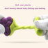 Baby Teething Toys - Natural Organic Freezer Safe Teether Set with Pacifier Clip for 3 to 12 Months Babies, Soft Silicone Fruit Teethers Toys, Inf...