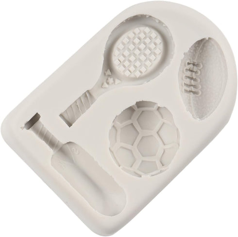 Football Silicone Mold Rugby Fondant Molds for Cake Decoration Cupcake Topper Chocolate Candy Polymer Clay Gum Paste...